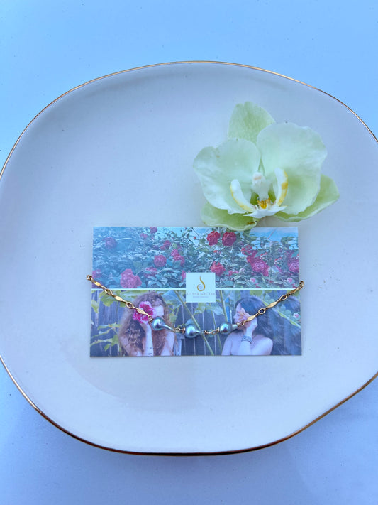 Triple Akoya pearl bracelet