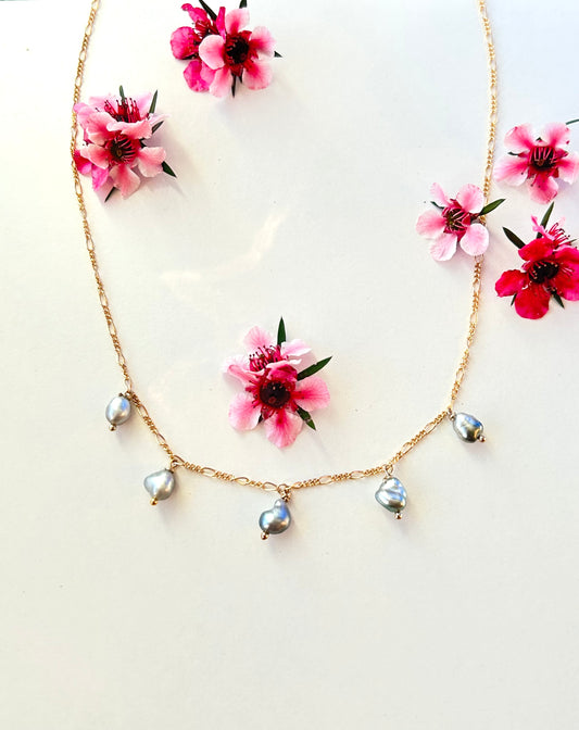 Tahitian Keshi choker