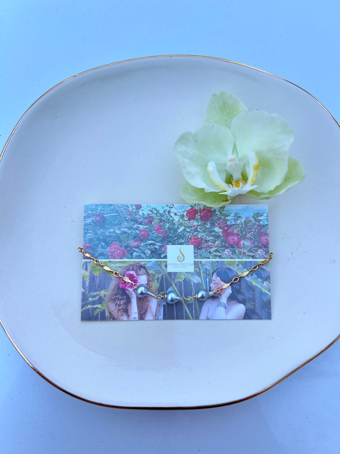 Triple Akoya pearl bracelet