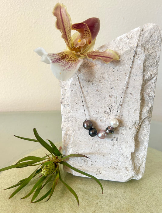 Sterling silver + Pearls